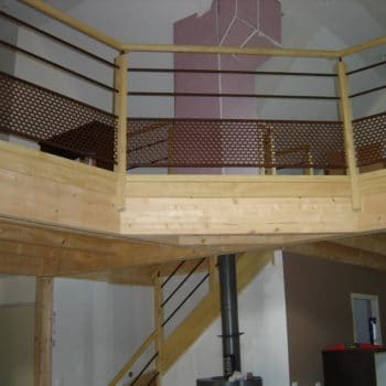 Rénovation escaliers avec nouvelle rampe